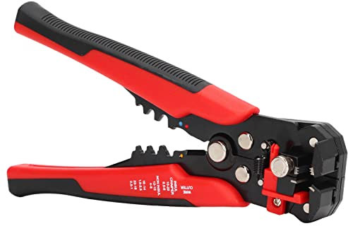 Pelacables, Cortador Manual de 8 Pulgadas, Pelacables Automático Antidesgaste para Fábrica Casera (Rojo)