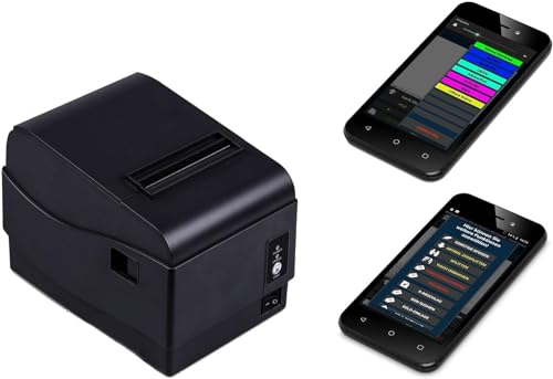 Mobile MINI-Kasse für Gastronomie (Biergarten, Restaurant usw) mit 2x5,5 Kellnerterminal Bondrucker, Gastro-Kasse, Restaurant-Kasse