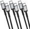 USB C to USB C Cable[1M, 3Pack], Nylon 60W Type C to Type C Fast Charging Cable PD USB C Charger Cable for iPhone 15/15 Pro Max, Samsung Galaxy S23/ S22/ S21, iPad Pro/Air, Huawei, Pixel
