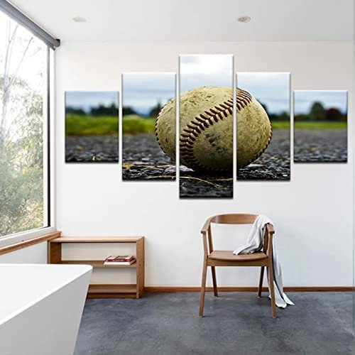 Canvas Wall Art 5 Pieces Vintage Weightlifting Fitness Equipment Wall Art Prints Pictures For Bedroom Dining Kitchen Bathroom Pictures And Wall Art Decoration Artwork (Xxl/With Frame 200-2P9G/K8