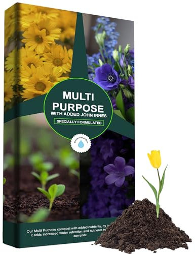 Multi Purpose Compost Soil With John Innes Gardening Soil For Outdoor & Indoor Planting Promotes Rooting For Fast Establishment & Blended To Support Plant Health (1 Bag (60 Litres))