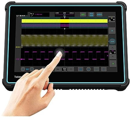 Oscilloscope, Oscilloscope de stockage économique numérique multifonction Portable Oscilloscope analogique 4 canaux 300 mhz 2GSa/S Analyse du spectre, résistance, test de diode