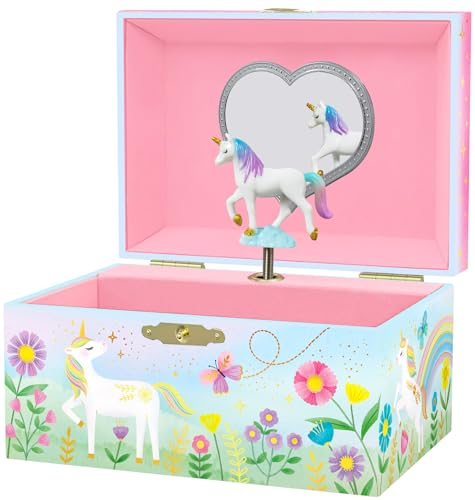 Musical Unicorn Jewellery Box - Gifts for Girls Age 4-6, 15.2 x 11.8 x 8.9 cm