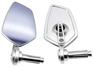 Motorradspiegel Für SV Für 650X Für Suzuki Universal Motorrad Bar End Spiegel CNC Motorrad Rearview Außenspiegel Für SV650X Rückseitenspiegel(B)