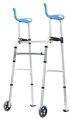 Rollator für ältere Menschen, große Erwachsene mit Behinderung, mit Armlehne und Rädern, tragbar, leicht, aufrecht, Dekoration für die Hemiplegie-Rehabilitation, Safehappy