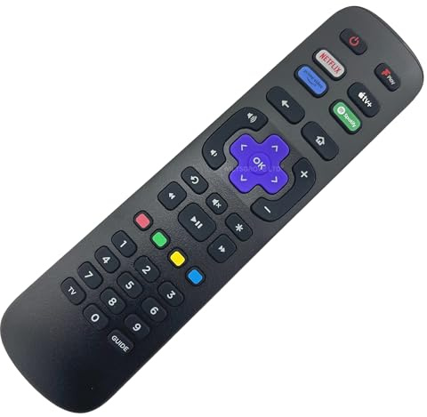 Genuine Replacement 21001-000009 Roku TV Remote Control Compatible with TCL 55RP630K 43RP630K 50RC630K 4K Ultra HD HDR LED