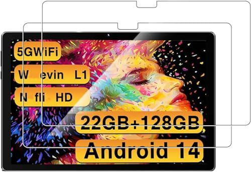 (2 Packs) Protective Film For SUAAT S10 / BYXSB-EUA10L01 / DOOGEE U10 / BYYBUO A70W 10 inch Tablet Android Tablet Tempered Glass Screen Protector - Scratch Resistant, Anti-Fingerprint