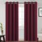 BellaHills Tende Termiche Isolanti per Interni e Cameretta Bambina Tenda Oscurante con Anelli Decorazioni per Soggiorno Moderne 2 Pezzi 132L x 240A cm, Rosso Scuro