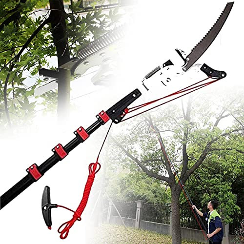 Telescopic Pole Pruner, Tree Trimmer, Professional Extendable Branch Saw, Landscaping Tools,Garden Bypass Pruning Shears (5.4m/18ft)