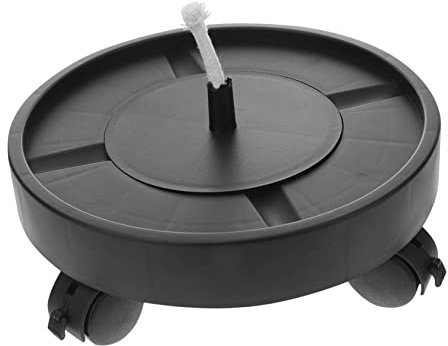 UKCOCO Base autoabsorbente Largo Planta jardineras Moviente Interior Jardinera de Carro Jardinera Palet con Ruedas Bandeja de Maceta Ruedas de sembradora el plastico Black