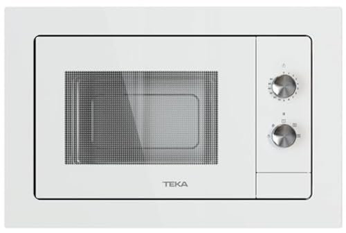 TEKA Microondas Integrable con Descongelación Automática, Capacidad 20 L, 5 Niveles de Potencia, 750 W, Cristal Blanco, Modelo NEO MB 6200 BI WH