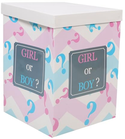 Balacoo Scatola Palloncini Shower Box Gender Reveal per Festa Boy Girl Decorazione Facile da Assemblare per Party