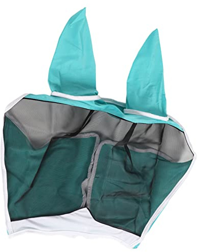 Stylebest Masque Anti-Mouches en avec Oreilles pour Une Protection Ultime Contre Les Mouches et la Défense UV, Matériau élastique Durable pour Chevaux, 1 unité (L)