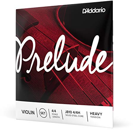 D'Addario Prelude Violinsaitensatz, 4/4 Größe, Hohe Spannung | Prelude Violinsaiten bieten warmen Klang, hervorragende Ansprache, hohe Haltbarkeit und stabile Stimmung für Schüler.