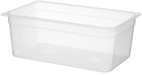 HENDI Gastronormbehälter, mit Skalierung, geeignet für Chafing Dishes, Bain-marie, Gefrierschränke, temperaturbeständig von -40° bis 80°C, 24L, GN 1/1, 530x325(H) 200mm, Polypropylen, Transparent