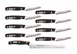 Set di coltelli Miracle Blade World Class Chef Tony – L'originale come visto in TV., 9 Teilig