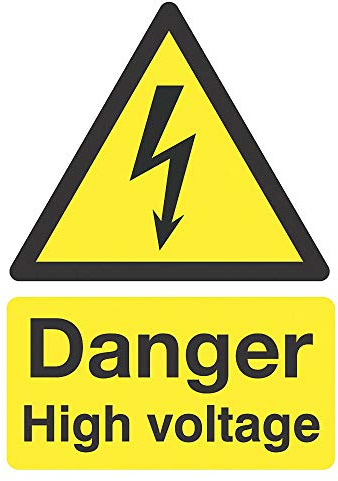 Laser 7574 High Voltage Sign (Double Sided)