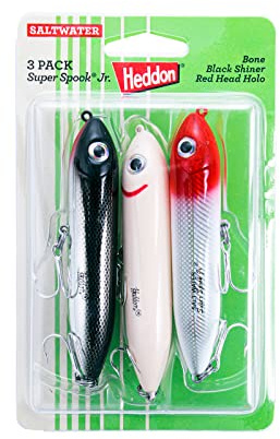 Heddon Saltwater Super Spook Jr - 3 Pack PK3X9236-2,Multi,One Size