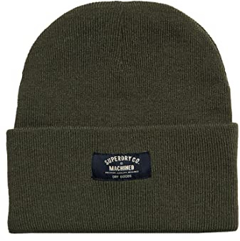Superdry Damen Klassische Strickmütze Olivgrün Meliert 1SIZE