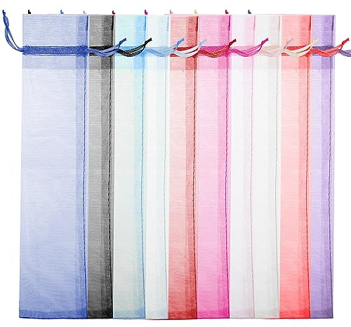 Toddmomy 50 Stück Organza-Handfächerbeutel Mit Kordelzug Bunte Organzabeutel Für Süßigkeiten Schmuck Kordelzugbeutel Für Partys Hochzeiten