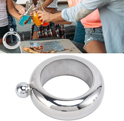 Frasco De Pulsera, Frascos Para Licor, Petaca, Contenedor De Alcohol, Frasco De Brazalete Frascos De Vino De Acero Inoxidable Para Llevar Bebidas Con Embudo, 100 Ml