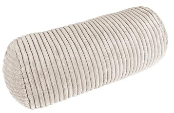 Bookiepad Nackenrolle Cozy Shara, Cord Komfortables Lese-Accessoire, Modernes Design (Beige)