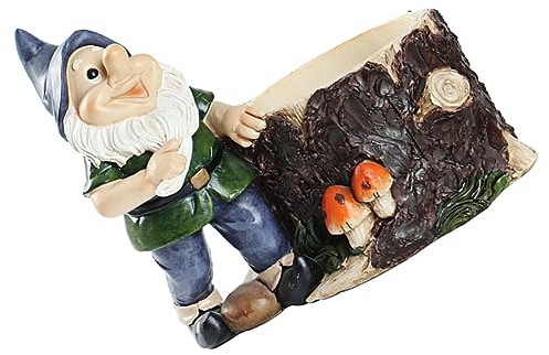 OFFSCH 1pieza Maceta De Resina Forma De Duende para Decoración De Jardín y Oficina Adorno De Escritorio para Suculentas