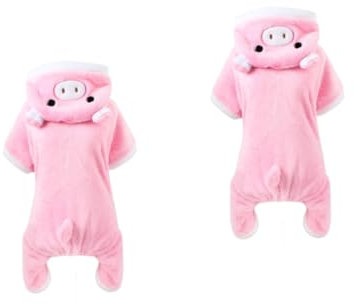INOOMP 2stücke Funny Pig Kostüm Für Haustiere Süße Verkleidung Für Hunde Und Katzen Zu Halloween Und Weihnachten s Bequem Und Einfach Anzuziehen