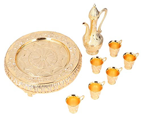 Weingläser Set Weingläser Golden Europäischer Stil Weinset Metall Klein Weinglas Weinkrug Weinspender