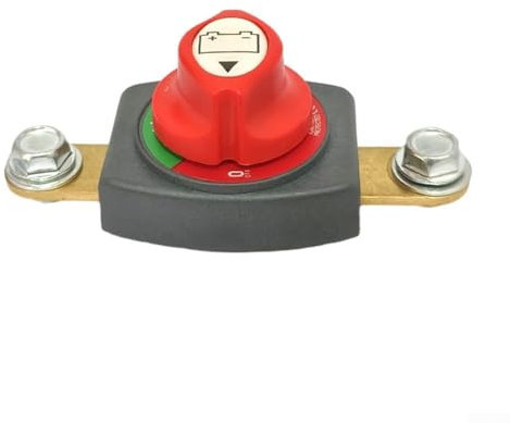 HpLive Batterie Trennschalter，275A Hauptschalter Stromschalter，Top Post Batterie-Trennschalter 12-48V Heavy-Duty Marine-Batterieschalter für Auto LKW Boot