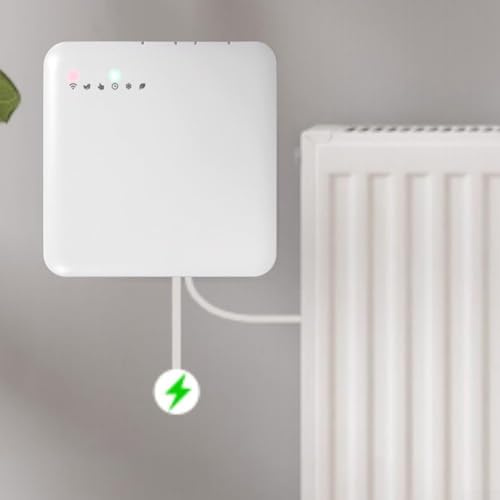 Termostato inteligente, funcionamiento eficiente del radiador eléctrico con sensores de temperatura internos precisos, para Tuya para Zigbee que mejora la eficiencia energética