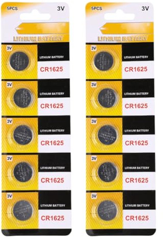 ZYHARUKO Piles bouton CR1616 CR1620 CR1620 CR1625 CR1632 au lithium 3 V pour clés de voiture et appareils à faible puissance