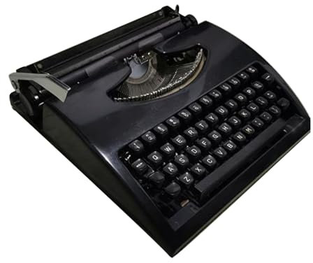LVSEWOA Vintage-Schreibmaschine, manuelle englische Schreibmaschine, mechanisch, Retro-inspirierte tragbare Schreibmaschinen zum freien Schreiben von Briefen und Basteln