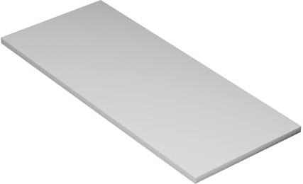 KESSLER PRO Tischplatte Spanplatte 28 mm Grau 120x50 cm, Küchenarbeitsplatte Möbelplatte, verstärkte ABS-Kanten, für Regal Schreibtisch Werkstatt