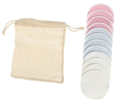 DECORNIJIA 13stücke Gesichtsreinigungspads Aus Bambusfaser Für Make-up-entfernung Wiederverwendbar Mit Netztasche Für Unterwegs