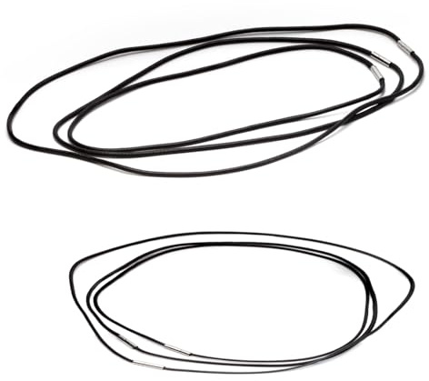 mkemka 6 Stück Lederband für Kette, Geflochten Lederkette, Lederhalsband Damen Lederkette Herren 1.5/3mm Kunstleder Lederband mit Verschluss für Männer Frauen