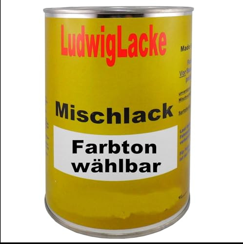 LudwigLacke Autolack Basislack, 1 Liter, Spritzfertig in Wunschfarbe