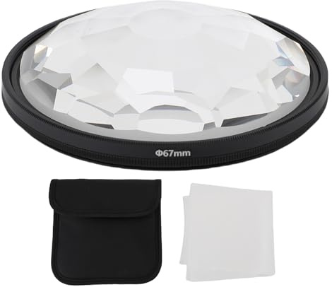 Kamera Kaleidoskop Filter Hoch durchlässigkeit Optische Glas linse Effekte Filter Profession Elle Fotografie Zubehör für DSLR Spiegellose Smartphone Kameras Aluminium Legierung (67 mm)
