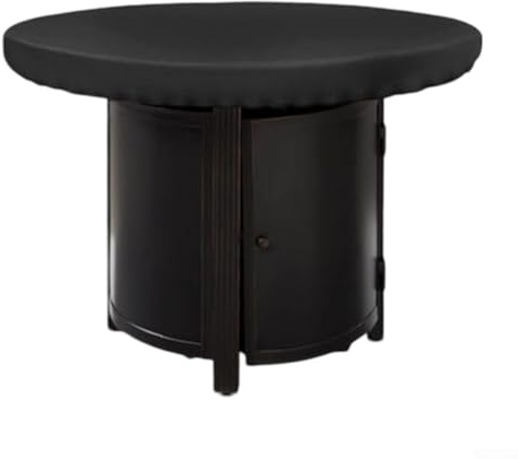 Yuanpgky Cubierta de parrilla impermeable para placa de fuego, tela Oxford 420D, cubierta protectora para barbacoa con revestimiento de poliuretano, resistente al viento, lluvia, nieve, polvo, diseño