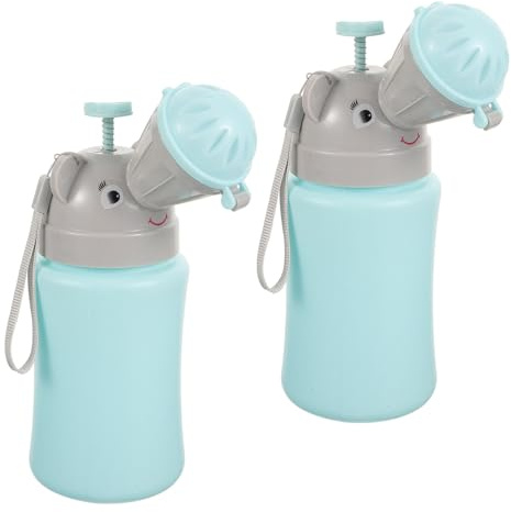 Abaodam Orinal Portátil para 2 Piezas Urinario Infantil de Silicona para Viajes y Coche Inodoro de Emergencia para Entrenamiento y Uso en Exteriores
