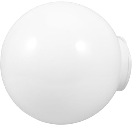 IWOWHERO Globes de Ventilateur de Plafond en Acrylique Rond pour Éclairage Extérieur Solide Adapté aux Espaces de Détente Extérieurs
