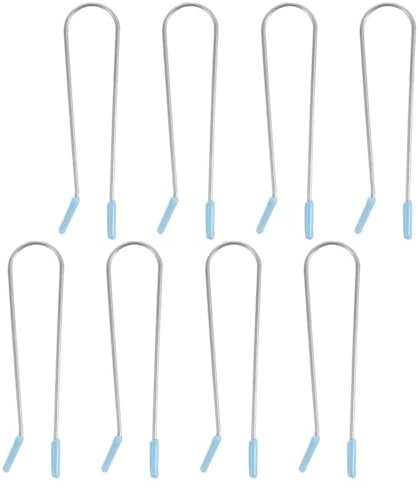 Veemoon 8 Pinces à Rouleaux Chauffants en Acier Inoxydable 304 pour Cheveux, Fixation Solide et Bouclage Doux, Accessoires Coiffure pour Voyage et Maison