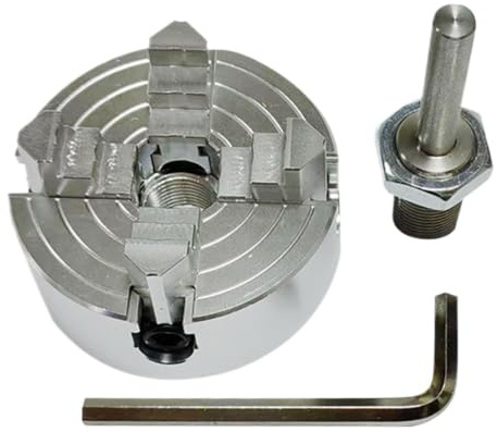 Ersatzteile für 4-Backen-Bohrmaschinen – 4-Backen-Drehfutter | Drehfutter aus Metall | Für Heimwerkstatt, Garage, Modellbau, Maschinenbau, Metallverarbeitung