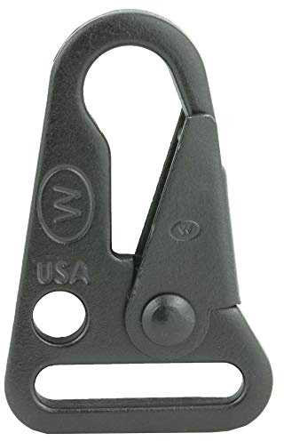 Blue Force Gear,Alloy Steel HK Style Sling Snap Hook, Black, 1 Inch Loop (P-HK-100)