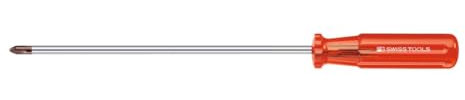 PB Swiss Tools Langer Schraubendreher für Phillips mit Kunststoffheft 2/250 mm