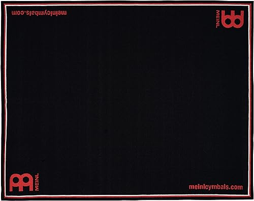 Meinl Cymbals Drum Rug Schlagzeugteppich 1,60 x 2 Meter für Standard Setups - rutschfester Boden, dicht gewebter Stoff – Drumset Zubehör, Schwarz (MDR-BK)