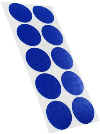 KLEBESHOP24 Klebepunkte farbig | PE-beschichtete Markierungspunkte | Farbe, Menge & Durchmesser wählbar | Bunte Klebepunkte (Blau, Ø 30 mm, 100 Stück)