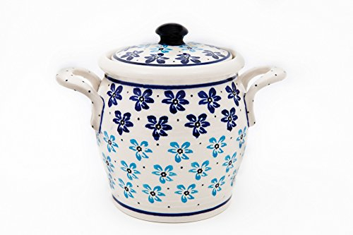 Original Bunzlauer Keramik Rumtopf 0,9 Liter/Mehrzwecktopf/Keramiktopf im Dekor 1111