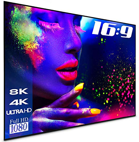 ESMART Expert UKD Tageslicht-Rahmen-Leinwand GRAU [Größenauswahl] 244 x 137 cm (110) 16:9 | Heimkino Beamer Projektionsleinwand Rahmen Leinwand LCD LED