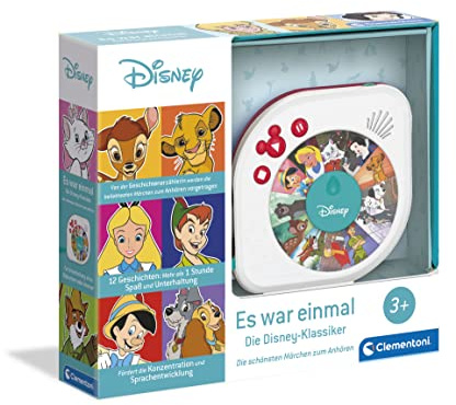 Disney Baby Es war einmal Hörspielbox - Märchenerzähler mit spannenden Disney Märchen - Spielzeug mit Kindergeschichten für Kinder ab 3 Jahren, 59288 von Clementoni | Märchenerzähler mit spannenden Disney Märchen - Spielzeug mit Kindergeschichten für Kinder ab 3 Jahren, 59288